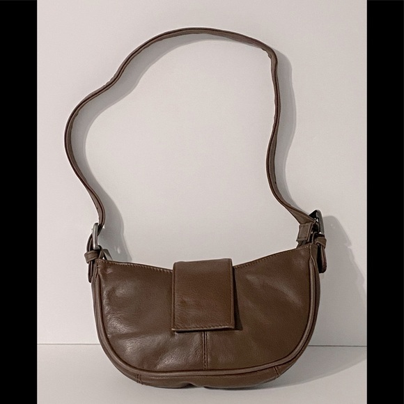 Target Handbags - Genuine Italian Leather Brown Mini Bag
